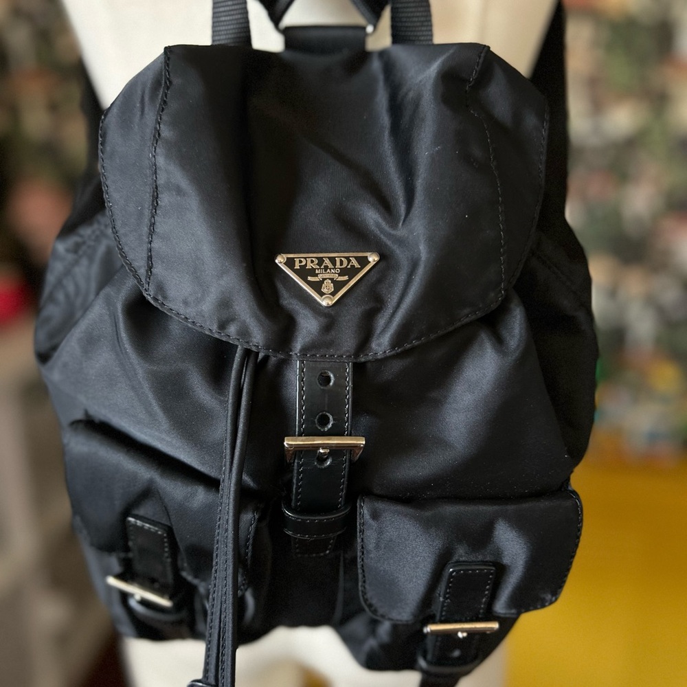 Prada Black Nylon Women's Backpack